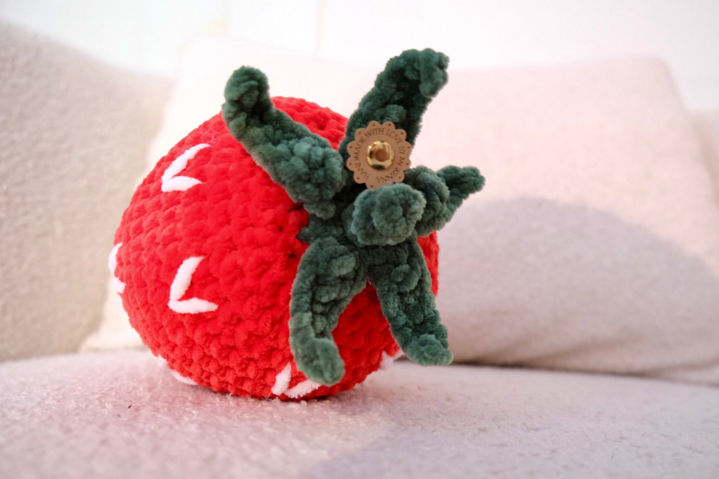 Small Crochet Strawberry