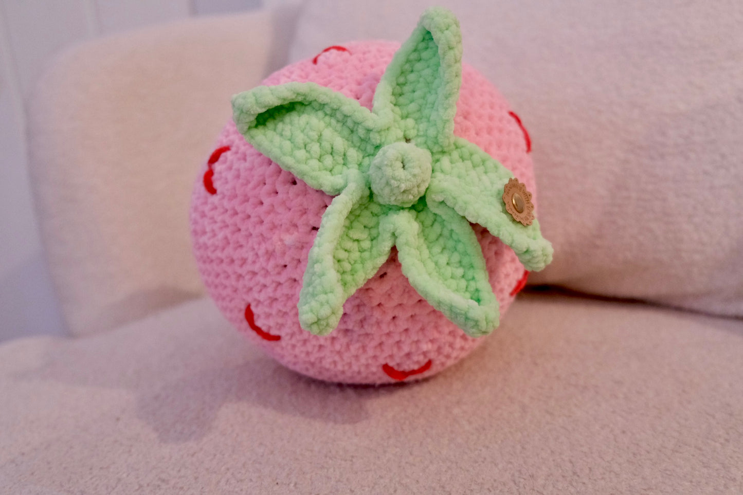 Medium Crochet Strawberry
