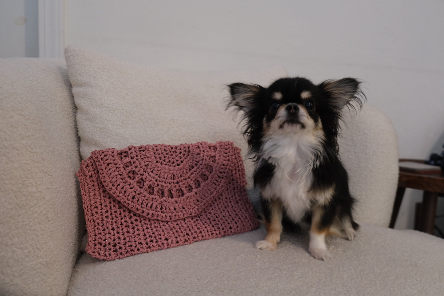 Raffia Clutch