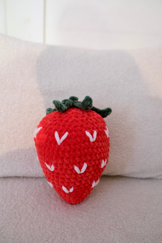 Small Crochet Strawberry