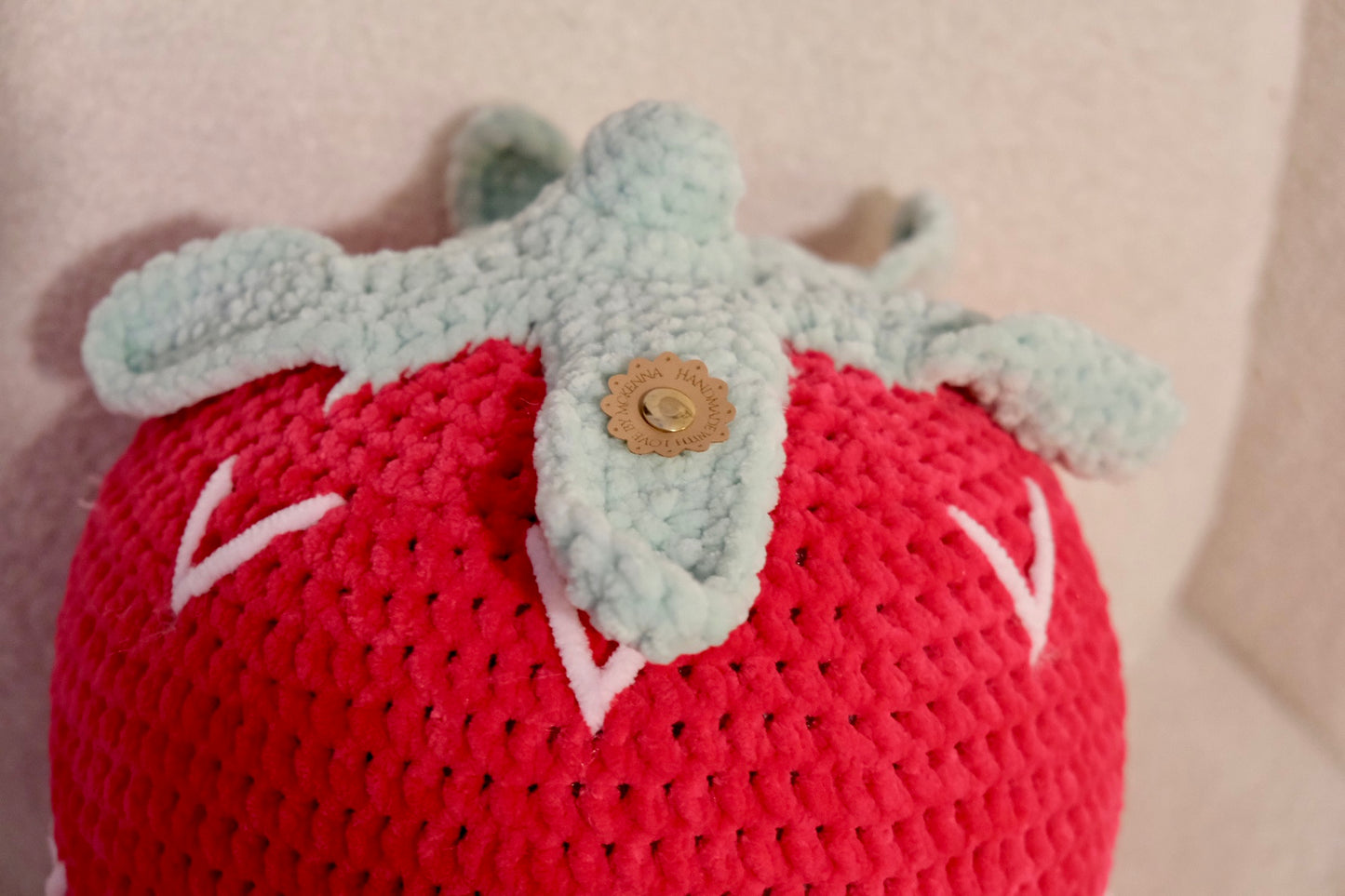 Large Crochet Strawberry