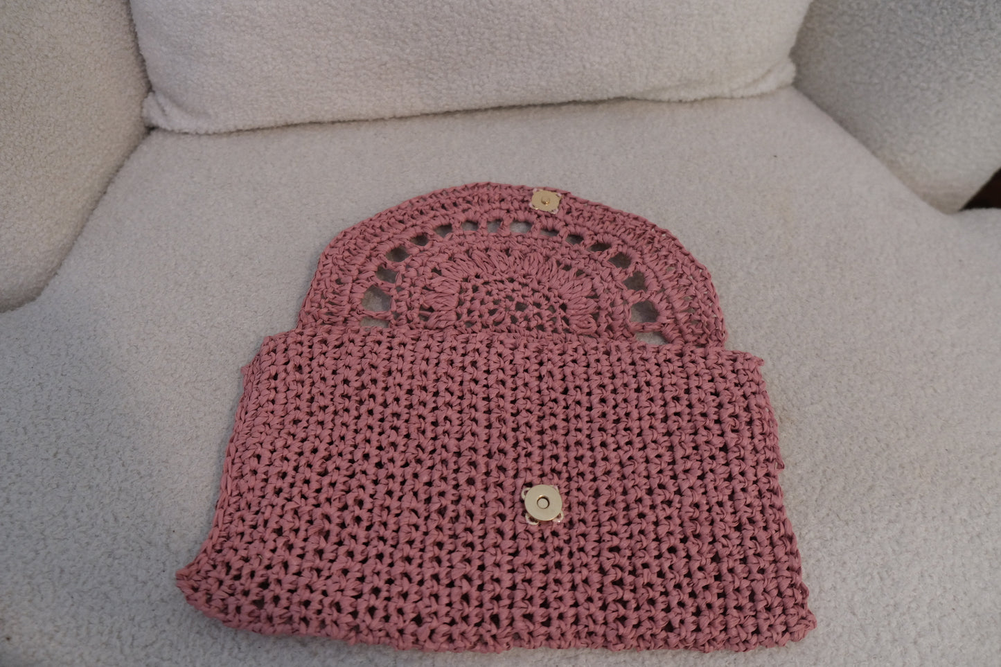 Raffia Clutch